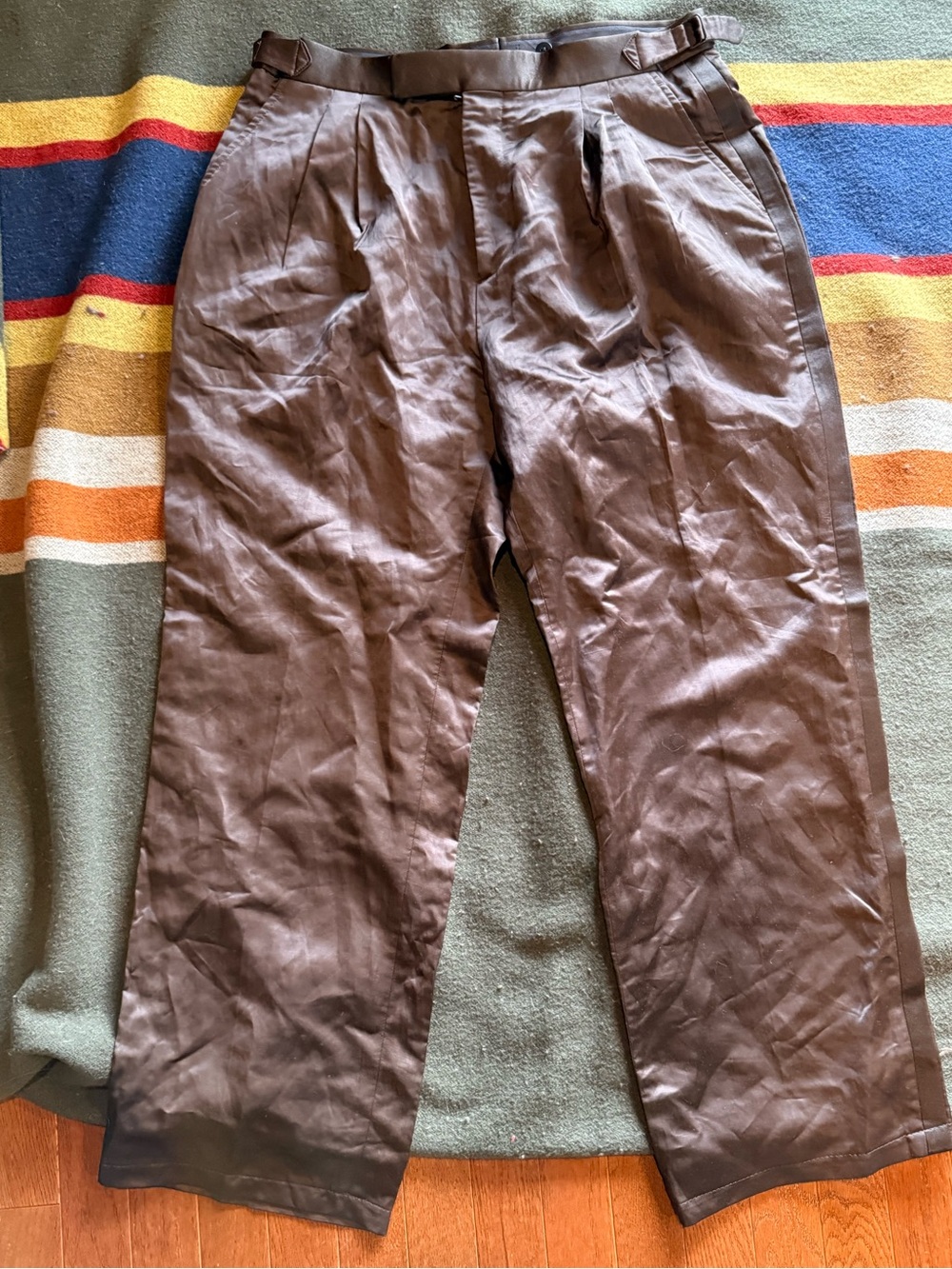 Todd Snyder Relaxed Italian Tuxedo Trouser Brown 32x28
